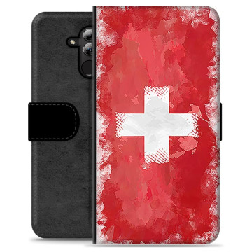 Huawei Mate 20 Lite Premium Flip Cover med Pung - Schweizisk Flag