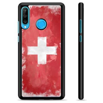 Huawei P30 Lite Beskyttelsescover - Schweizisk Flag