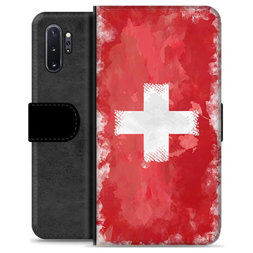Samsung Galaxy Note10+ Premium Flip Cover med Pung - Schweizisk Flag
