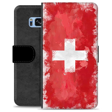 iPhone 7/8/SE (2020)/SE (2022) Premium Flip Cover med Pung - Schweizisk Flag