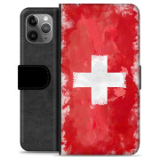 iPhone 11 Pro Max Premium Flip Cover med Pung - Schweizisk Flag