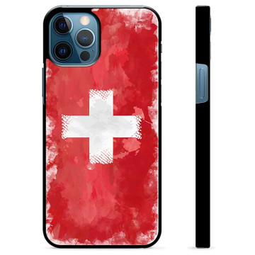 iPhone 12 Pro Beskyttelsescover - Schweizisk Flag