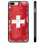 iPhone 7 Plus / iPhone 8 Plus Beskyttelsescover - Schweizisk Flag
