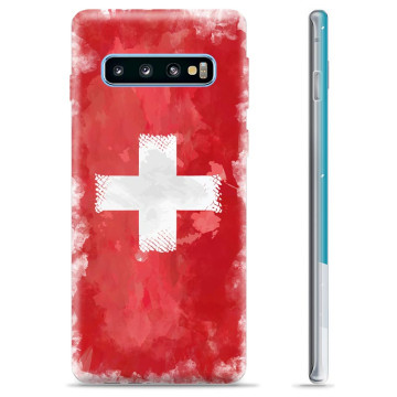 Samsung Galaxy S10 TPU Cover - Schweizisk Flag