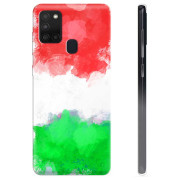 Samsung Galaxy A21s TPU Cover - Italiensk Flag