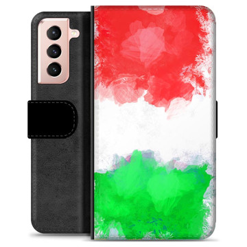 Samsung Galaxy S21 5G Premium Flip Cover med Pung - Italiensk Flag