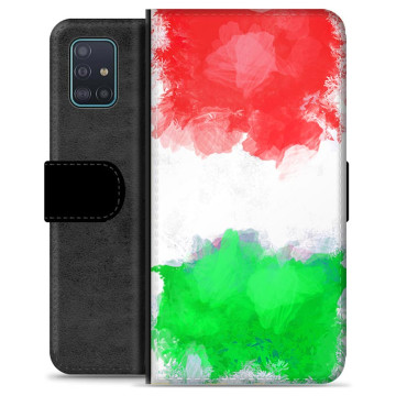 Samsung Galaxy A51 Premium Flip Cover med Pung - Italiensk Flag