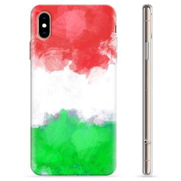 iPhone XS Max TPU Cover - Italiensk Flag