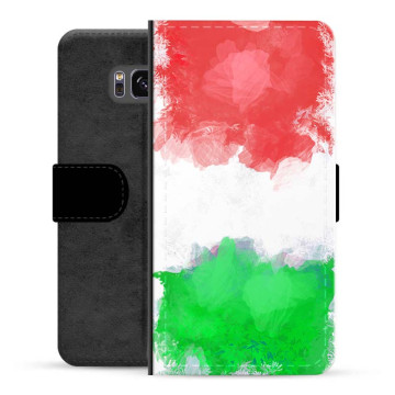 Samsung Galaxy S8 Premium Flip Cover med Pung - Italiensk Flag