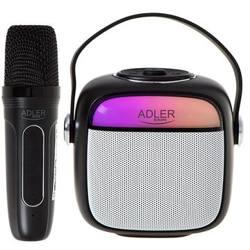 Adler AD 1199b Karaoke-højttaler med mikrofon