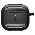 AirPods 4 Spigen Rugged Armor TPU Cover - Sort