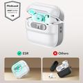 AirPods 4 ESR Pulse HaloLock-etui - MagSafe-kompatibel - Hvid