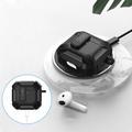 AirPods 4 Tech-Protect Carbonox-etui - sort