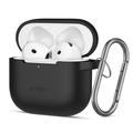 AirPods 4 Tech-Protect Silikone krog etui - Sort