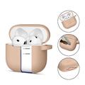 AirPods 4 Tech-Protect Silikone krog etui - Caffe Latte