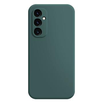 Samsung Galaxy A14 Anti-Fingeraftryk Mat TPU Cover - Mørkegrøn