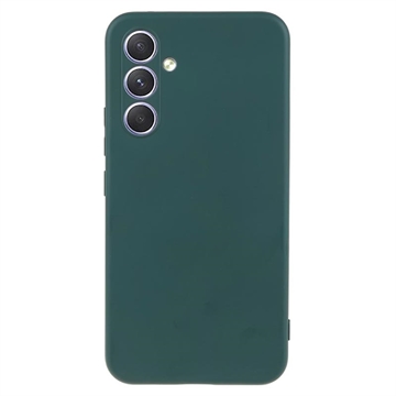 Samsung Galaxy A54 5G Anti-Fingeraftryk Mat TPU Cover - Army Grøn