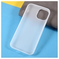 Anti-Fingeraftryk Mat iPhone 13 Mini TPU Cover - Hvid