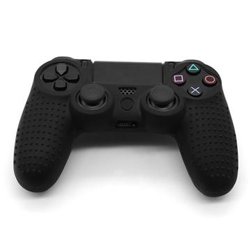 Skridsikkert silikonedæksel til PS4-controller - sort