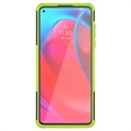 Anti-Slip Xiaomi Redmi 9C, Redmi 9C NFC Hybrid Cover med Stativ - Grøn / Sort