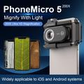 Apexel APL-MS100 mikroskoplinse til smartphone med CPL-filter - 100x forstørrelse