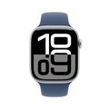 Apple Watch 10 GPS MWWL3QN/A - Aluminium, Denim-sportsbånd, S/M, 46mm