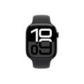 Apple Watch 10 GPS MWWQ3QN/A - Aluminium, sort sportsarmbånd, M/L, 46mm - Kulsort