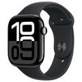 Apple Watch 10 LTE MWX63QN/A - Aluminium, sort sportsarmbånd, S/M, 42mm - Kulsort