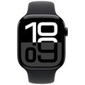 Apple Watch 10 LTE MWX63QN/A - Aluminium, sort sportsarmbånd, S/M, 42mm - Kulsort