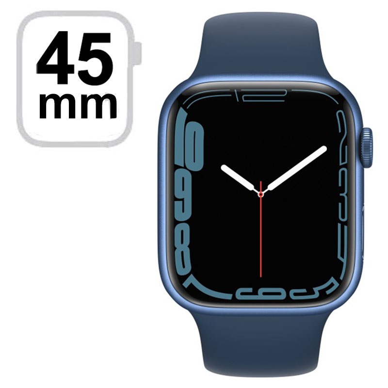 Apple Watch 7 LTE MKJT3FD/A - Aluminum, Abyss Blue Sport Band, 45mm - Blå