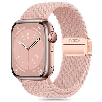 Apple Watch Series 10/9/8/7/6/SE Tech-Protect NylonMag-rem - 40mm/41mm/42mm - Støvet Rose