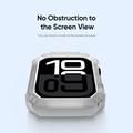 Apple Watch Series 10 Dux Ducis Damo faldsikkert etui - 42mm - Gennemsigtig hvid