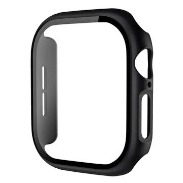 Apple Watch Series 10 Plastikcover med Skærmbeskyttelse Hærdet Glas - 42mm - Sort