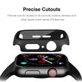 Apple Watch Series 10 Plastikcover med Skærmbeskyttelse Hærdet Glas - 42mm - Sort