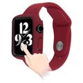 Apple Watch Series SE (2022)/SE/6/5/4 Plastikcover med Skærmbeskytter - 44mm - Vinrød