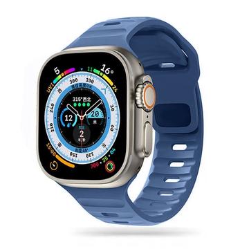 Apple Watch Series Ultra 2/Ultra/9/8/SE (2022)/7/SE/6/5/4/3/2/1 Tech-Protect IconBand Line Silikonerem - 49mm/45mm/44mm/42mm - Blå