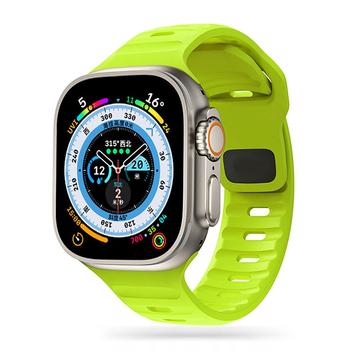 Apple Watch Series Ultra 2/Ultra/10/9/8/SE (2022)/7/SE/6/5/4/3/2/1 Tech-Protect IconBand Line Silikonerem - 49mm/46mm/45mm/44mm/42mm - Lime