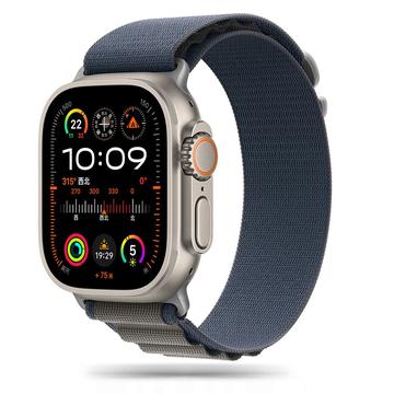 Apple Watch Series Ultra 2/Ultra/9/8/SE (2022)/7/SE/6/5/4/3/2/1 Tech-Protect Nylon Pro-rem - 49mm/45mm/44mm/42mm - Navy / Grå