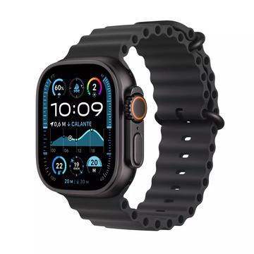 Apple Watch Ultra 2 LTE MX4P3DH/A - Titanium, sort Ocean-armbånd, 49mm - Sort