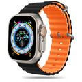 Apple Watch Ultra 2/Ultra/9/8/SE (2022)/7/SE/6/5/4 Tech-Protect Iconband Pro TPU Rem - 49mm/45mm/44mm/42mm - Sort / Orange