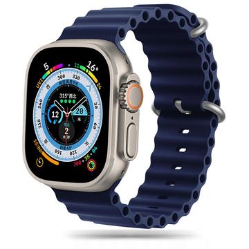 Apple Watch Ultra 2/Ultra/9/8/SE (2022)/7/SE/6/5/4 Tech-Protect Iconband Pro TPU Rem - 49mm/45mm/44mm/42mm - Midnatsblå