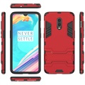 Armor Series OnePlus 6T Hybrid Cover med Stand - Rød