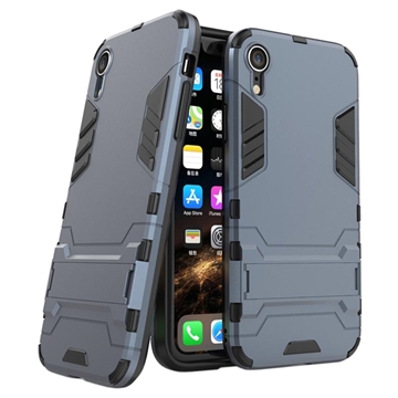 iPhone XR Armor Series Hybrid Cover med Stand - Grå