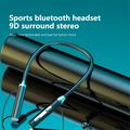 B3 9D Surround Stereo Sports Bluetooth-hovedtelefoner med silikonehalsbånd - Blå