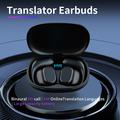 B66 Smart Bluetooth Translator Earbuds Real Time Earphone Translator Device til forretningsrejser og læring - sort