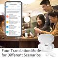 B66 Smart Bluetooth Translator Earbuds Real Time Earphone Translator Device til forretningsrejser og læring - sort