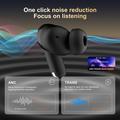 BD2 Smart Digital Display Trådløst Bluetooth-headset - Touch Screen, ANC & ENC Noise Cancelling - Guld