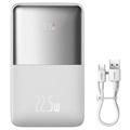 Baseus Bipow Pro Hurtig Opladning Powerbank - 20000mAh, 22.5W - Hvid