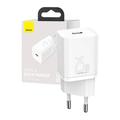 Baseus Super Si hurtig USB-C oplader 25W - hvid