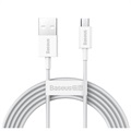 Baseus Superior MicroUSB Hurtig Opladning Datakabel - 1m - Hvid